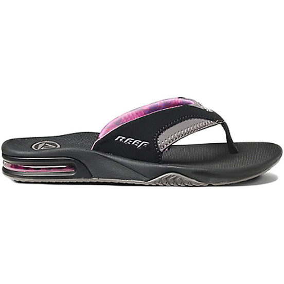 2025 Reef Tongs Décapsuleur Fanning Femme Noir Gris R01626